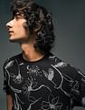 Flying Machine Floral Printed Relaxed Fit T-Shirt