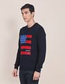 U.S. Polo Assn. Crew Neck Brand Flag Knitted Sweater