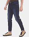 Calvin Klein Men Dark Slim Fit Blue Stone Wash Jeans