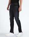 Flying Machine Slash Slim Tapered Fit Jeans