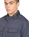 Flying Machine Solid Zip Up Padded Jacket