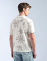 Flying Machine Floral Printed Relaxed Fit T-Shirt