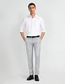 Arrow Mid Rise Carson Tapered Fit Trousers