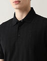 Arrow Textured Night Is Young Polo Shirt