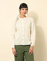 U.S. Polo Assn. Women Lace Detailed Solid Shirt
