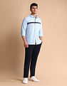 U.S. Polo Assn. Brand Printed Tailored Fit Oxford Shirt