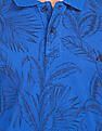 Aeropostale Men Blue Printed Pique Polo Shirt