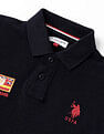 U.S. Polo Assn. Kids Boys Brand Appliqued Regular Fit Polo Shirt