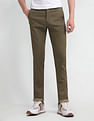 Arrow Sport Slim Fit Textured Trousers