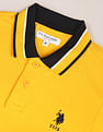 U.S. Polo Assn. Striped Collar Slim Fit Polo Shirt