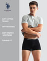 USPA Innerwear Anti Microbial Solid OET13 Trunks - Pack Of 3