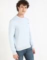 Tommy Hilfiger Solid Regular-Fit Cotton Sweater