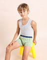 USPA Innerwear Boys Mid Rise Cotton Spandex Trunks - Pack Of 5