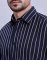 Tommy Hilfiger Striped Regular Fit Plain Woven Shirt