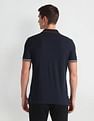 Arrow Sports Tipped Collar Solid Polo Shirt