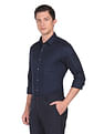 Arrow Dobby Weave Geometric Print Shirt
