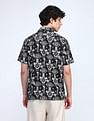 Flying Machine Printed Regular Fit Twill Shirt