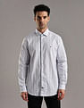 Tommy Hilfiger Striped Regular Fit Plain Woven Shirt