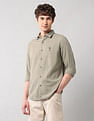U.S. Polo Assn. Denim Co. Pure Cotton Regular Fit Dobby Shirt