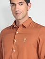U.S. Polo Assn. Denim Co. Spread Collar Solid Shirt
