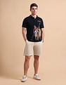 U.S. Polo Assn. Denim Co. Brand Printed Pure Cotton Polo Shirt