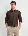 Arrow Manhattan Slim Fit Vertical Striped Shirt
