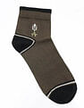 Arrow Mens Ankle Length Printed Cotton Socks - Pack Of 3
