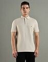 Tommy Hilfiger Solid Regular Fit Cotton Polo T-Shirt