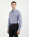Tommy Hilfiger Satin Puppytooth Slim Fit Shirt