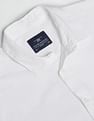 Flying Machine Solid Spread Collar Casual Shirt