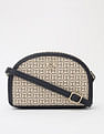 Tommy Hilfiger Logo Beige Pvc Sling Bag