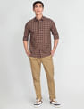 Arrow Sports Cotton Checked Tennis Club Casual Shirt