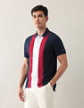 Arrow Sport Pure Cotton Colourblocked Polo Shirt