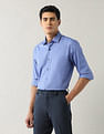 Arrow Textured Manhattan Slim Fit Shirt