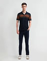 Arrow Sport Horizontal Striped Polo Shirt