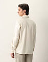 Arrow Textured Manhattan Slim Fit Ceremonial Shirt