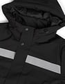 Flying Machine High Neck Contrast Tape Padded Jacket