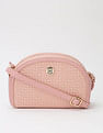 Tommy Hilfiger Logo Beige Pvc Sling Bag
