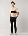 Arrow Sport Twill Slim Fit Solid Chinos