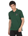 Flying Machine Printed Collar Applique Logo Polo Shirt