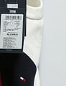 Tommy Hilfiger Men Ivory Crew Neck Striped Cotton Sweater