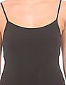 Aeropostale Shelf Bra Solid Bodysuit