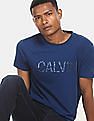 Calvin Klein Men Navy Slim Fit Logo T-Shirt