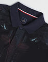 Arrow Sports Tropical Print Cotton Polo Shirt