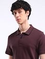 Flying Machine Solid Regular Fit Polo Shirt