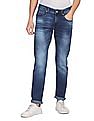 Aeropostale Men Blue Skinny Fit Whiskered Jeans