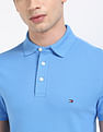 Tommy Hilfiger Solid Slim-Fit Cotton Polo Shirt