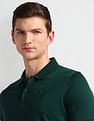 Arrow Newyork Stripe Collar Solid Polo Shirt