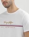 Tommy Hilfiger Brand Embroidered Cotton T-Shirt