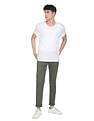 Flying Machine Mid Rise Twill Trousers